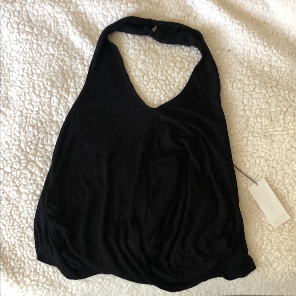 ASTR NWT NBW Black Halter Top